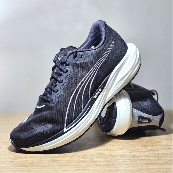 Puma Deviate Nitro 2 Elite Men's Running Shoes Black White 11 PWRPLATE New SE - Picture 3 of 16